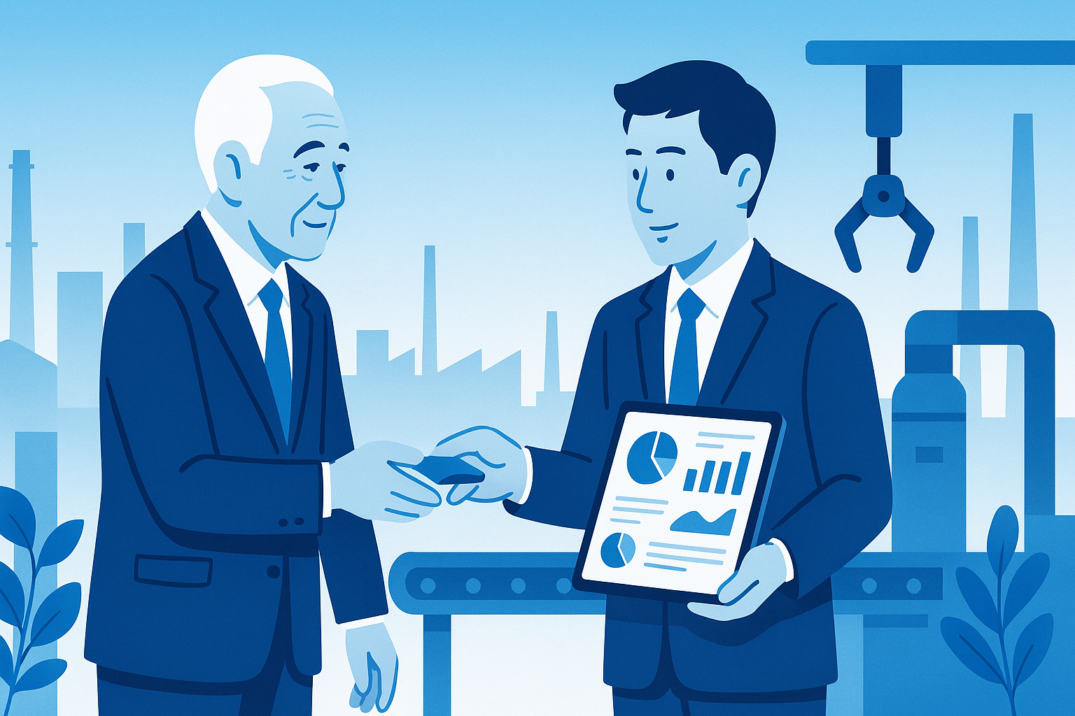 製造業の若手後継者がDXで経営を引き継いだ。70代父から30代息子への「見えない資産」承継