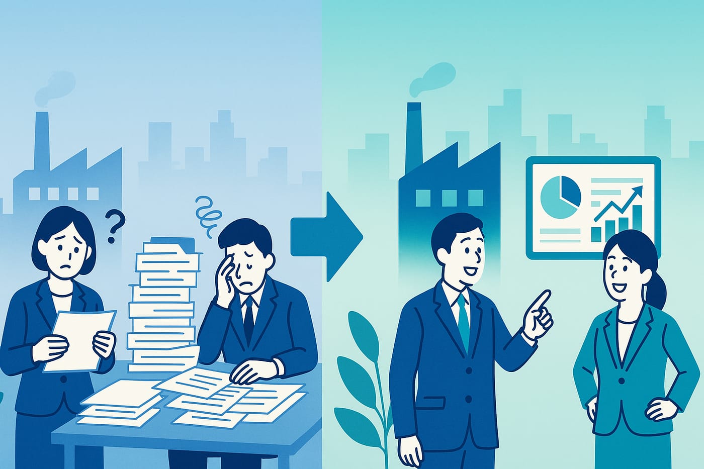 2社の事例：何をどう変えたのか