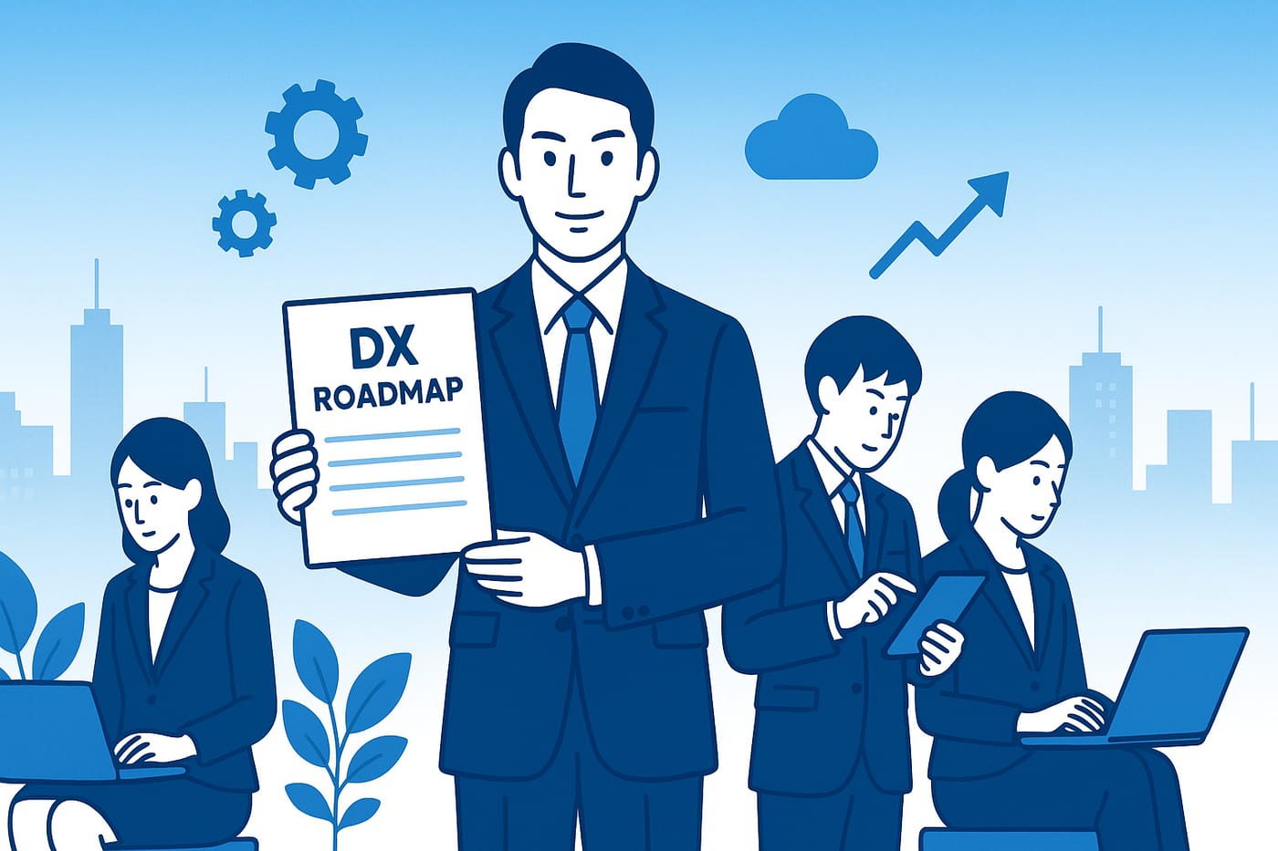 G1_keyvisual 社外DX部長とは何か。月5万円から始める中小企業のDX推進専任体制